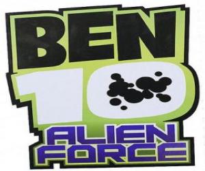 yapboz Ben 10 ve logosu Alien Force